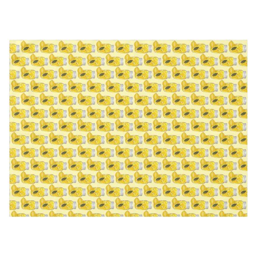 Gepserde leemons Citrus Fruit Home Canning Jar Tafelkleed (Voorkant (Horizontaal))