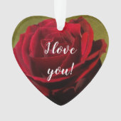 Geptextureerd rood AcrylOrnament Ornament (voorkant)