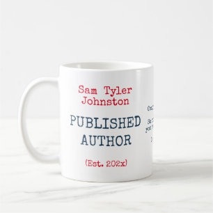 Gepubliceerde auteur-schrijver koffiemok