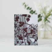 Gepulueerde bessen feestdagenkaart (Staand voorkant)