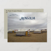 Ger Camp Dornogovi Provincie Mongolië Briefkaart (Voorkant / Achterkant)
