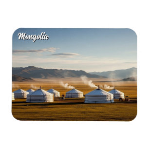 Ger Kamp Mongolië Yurt Reizen Magneet