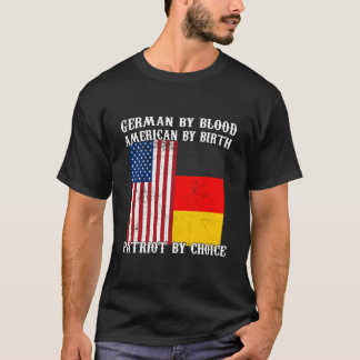 Ger Van Bloed Amerikaan Van Geboorte Patriot Ger T-shirt