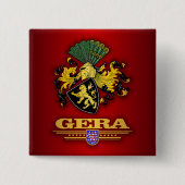 Gera Vierkante Button 5,1 Cm (Voorkant)