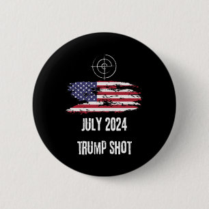 Geraadpleegd op July 2024 USA America Ronde Button 5,7 Cm