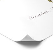 Geraan, Roos en vlas Poster (Hoek)