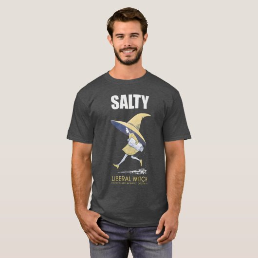 Geradicaliseerd door Basic Decency Salty Witch T-shirt (Voorkant volledig)