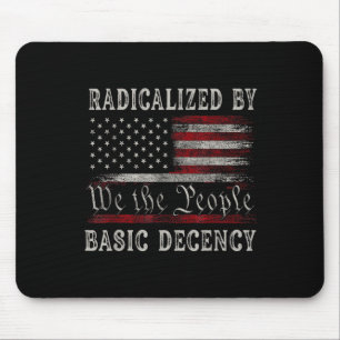 geradicaliseerd door basisfatsoen Funny US Flag Muismat