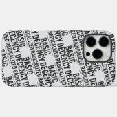 Geradicaliseerd door basisfatsoen Grappig Case-Mate iPhone Case (Achterkant (horizontaal))