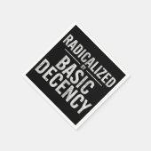 Geradicaliseerd door basisfatsoen Grappig Servet (Hoek)