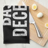 Geradicaliseerd door basisfatsoen Grappig Theedoek (Quarter Fold)