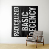 Geradicaliseerd door basisfatsoen Grappig Wandkleed (In situ)