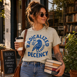 Geradicaliseerd Door Eenvoudige Decentie Vogel Ret T-shirt