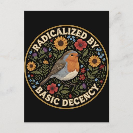 Geradicaliseerd door Vogelliefhebbers met basisdec Feestdagenkaart (Voorkant)