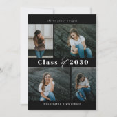 Geraffineerd Afstuderen voor collage EDITABLE COLO Kaart (Voorkant)