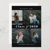 Geraffineerd Afstuderen voor collage EDITABLE COLO Kaart (Voorkant / Achterkant)