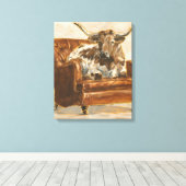 Geraffineerd comfort I Canvas Afdruk (Insitu (Houten vloer))