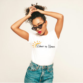 "Geraffineerd door Natuur" Minimalistisch T-shirt