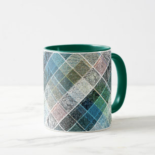geraffineerd, tartan, gebrand, klassiek, blauw, wi mok