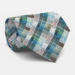 geraffineerd, tartan, gebrand, klassiek, blauw, wi stropdas