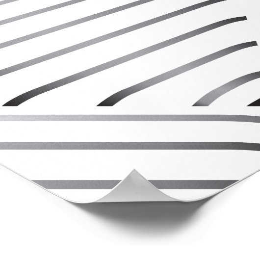 Geraffineerd vierkant patroon poster (Hoek)