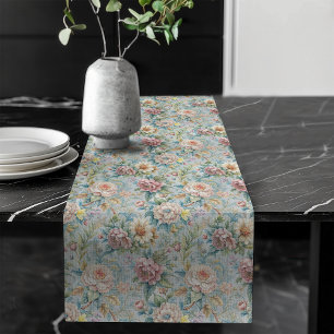 Geraffineerde Bloemen Rococo Chic Eetruimte Lange Tafelloper