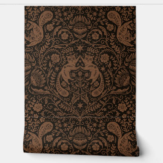 Geraffineerde Boheemse katten - gebleekt zwart Behang