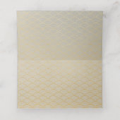 Geraffineerde luxe goudbruiloft (Binnenkant ongevouwen)