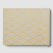 Geraffineerde luxe goudbruiloft gastenboek (Achterkant)