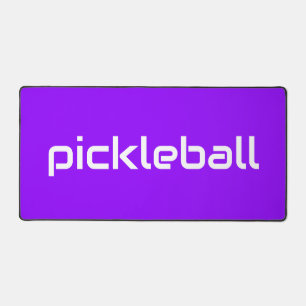 Geraffineerde moderne witte PICKLEBALL op fel Paar Bureaumat