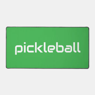Geraffineerde moderne witte PICKLEBALL op helder g Bureaumat