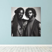 geraffineerde obligatie canvas afdruk (Insitu (Houten vloer))