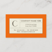 geraffineerde sinaasappels visitekaartje (Achterkant)