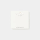 Geraffineerde Tan en Gouden Veer Eenvoudige Notari Post-it® Notes (Voorkant)