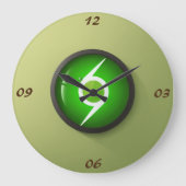 Geraffineerde Ticks wandklok Grote Klok (Voorkant)