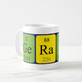 Geraint tasse de nom de table périodique (Devant gauche)