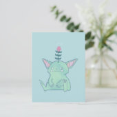 Gerald de Goblin | Schattig Chagrijnig Fantasie We Briefkaart (Staand voorkant)