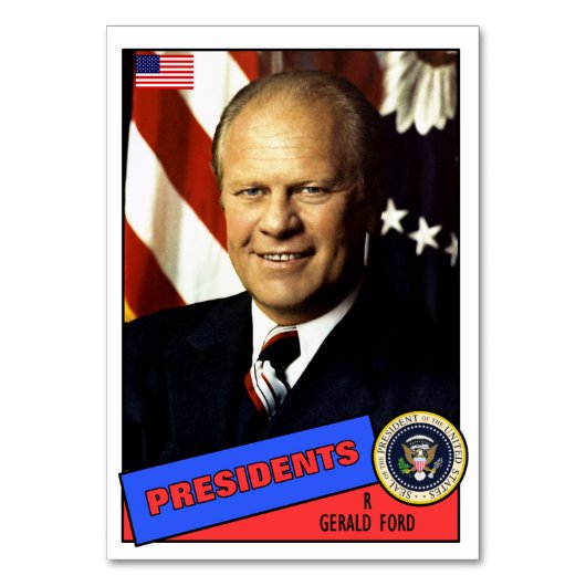 Gerald Ford Baseball Kaart (Voorkant)