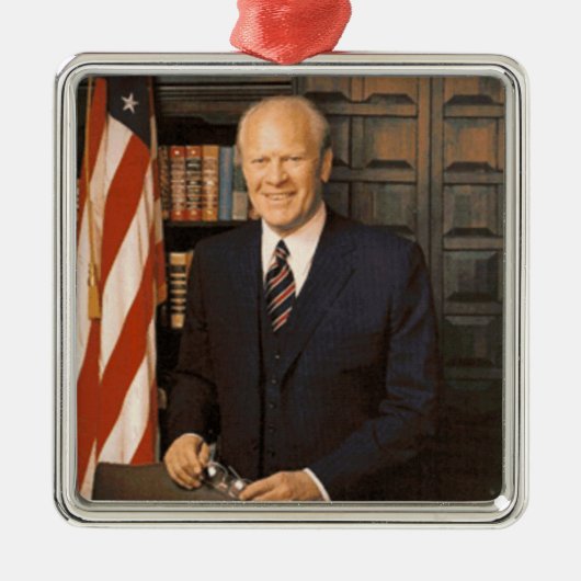 Gerald Ford Metalen Ornament (Voorkant)
