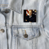 Gerald Ford Vierkante Button 5,1 Cm (In situ)