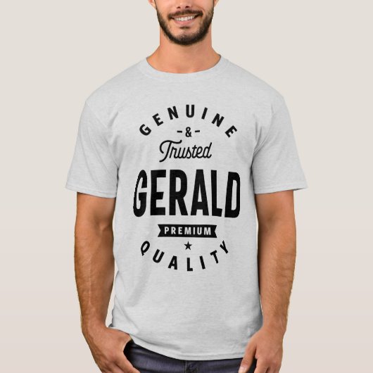 Gerald Persoonlijke naam Birthday Gift T-shirt (Voorkant)