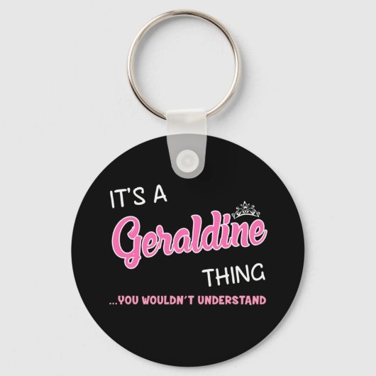 Geraldine ding dat je niet zou begrijpen sleutelhanger (Voorkant)