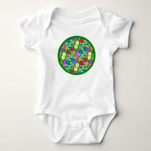 Geranium Bloemen Baby Bodysuit