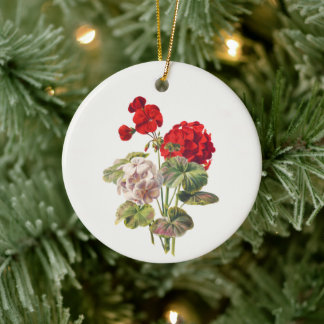 Geranium, boom keramisch ornament