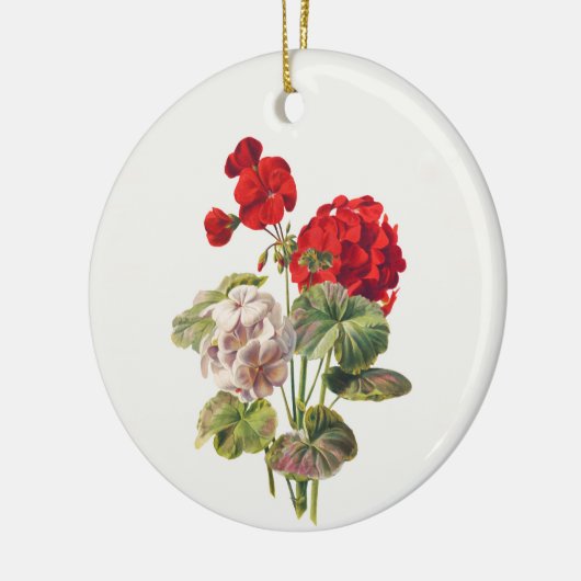 Geranium, boom keramisch ornament (Links)