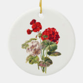 Geranium, boom keramisch ornament (Achterkant)