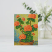 Geranium Briefkaart (Staand voorkant)