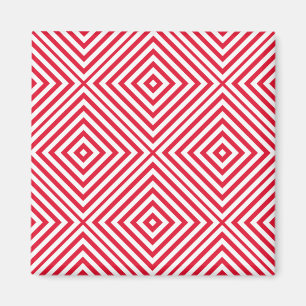 Geranium Diamond Chevron Magneet