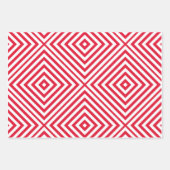 Geranium Diamond Chevron Wrapping Papiervellen Inpakpapier Vel (Voorkant 2)