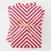 Geranium Diamond Chevron Wrapping Papiervellen Inpakpapier Vel (In situ)